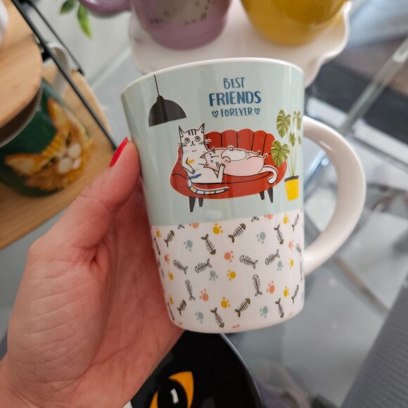 Set of four cat mugs, cat lovers memorabilia - Picture 1 of 5